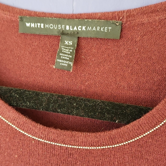 Shoulder cut out cashmere blend long sleeve - Picture 3 of 6